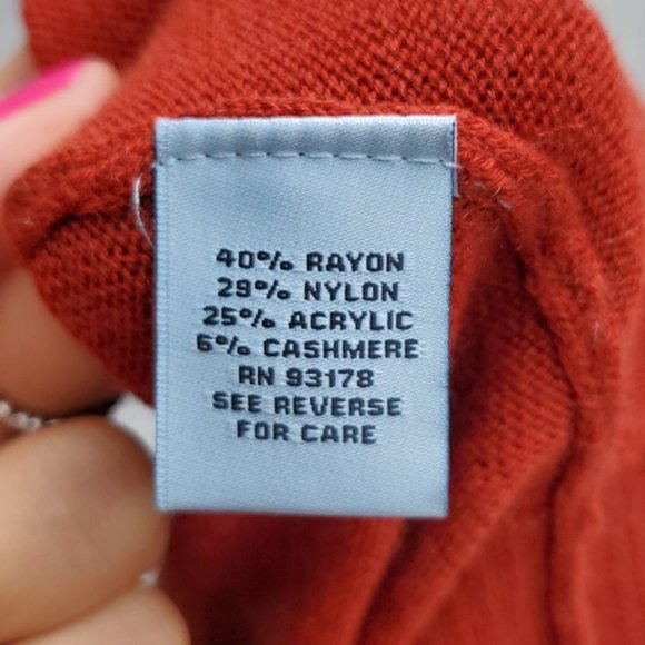 Joan Vass  Cashmere Blend Sweater with Back Zipper - Picture 6 of 6